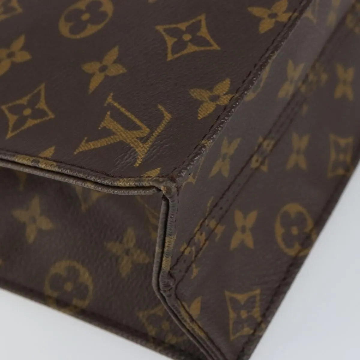 Louis Vuitton Sac Plat Monogram Canvas, Brown, Canvas, Handbag