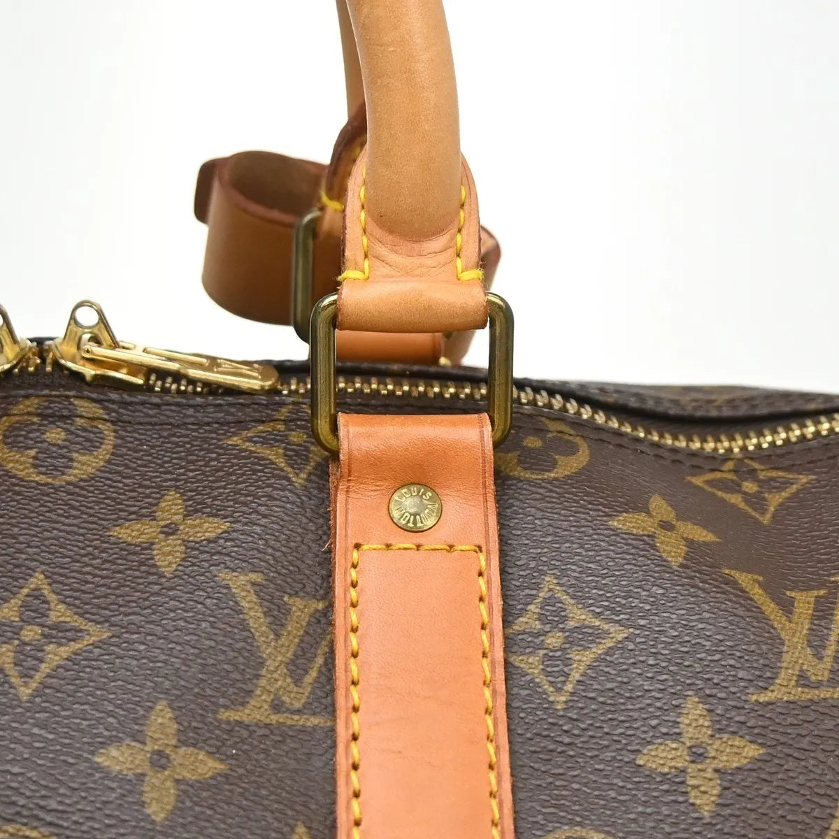 Louis Vuitton Keepall Bandouliere Monogram Canvas, Brown, Canvas, Travel Bag