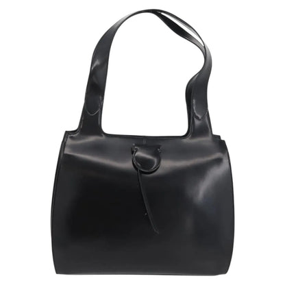 Salvatore Ferragamo Gancini Tote Patent leather, Black, Patent Leather, Tote Bag