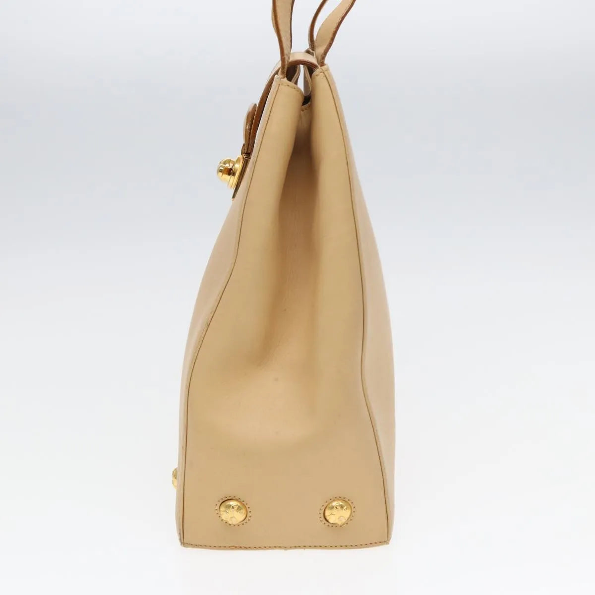 Salvatore Ferragamo Vintage Leather, Beige, Leather, Shoulder Bag