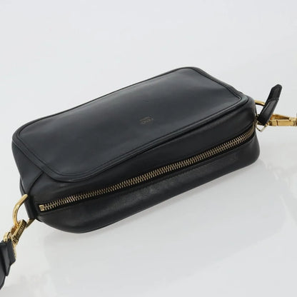 Fendi F is Fendi Camera Leather, Navy, Leather, Shoulder Bag