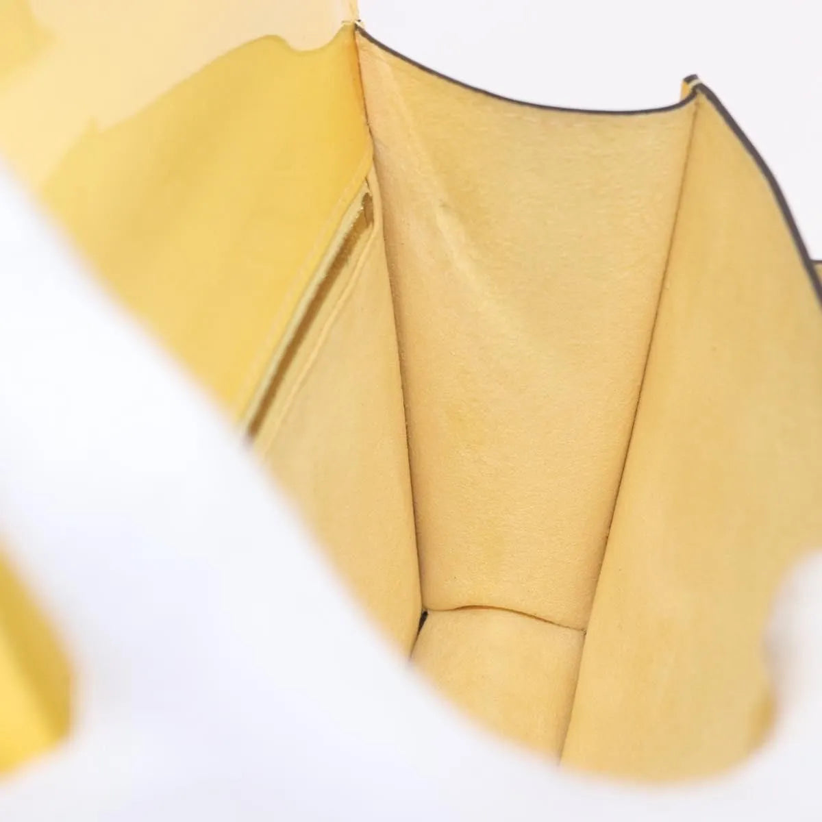 Louis Vuitton Monceau Vernis, Yellow, Patent Leather, Handbag