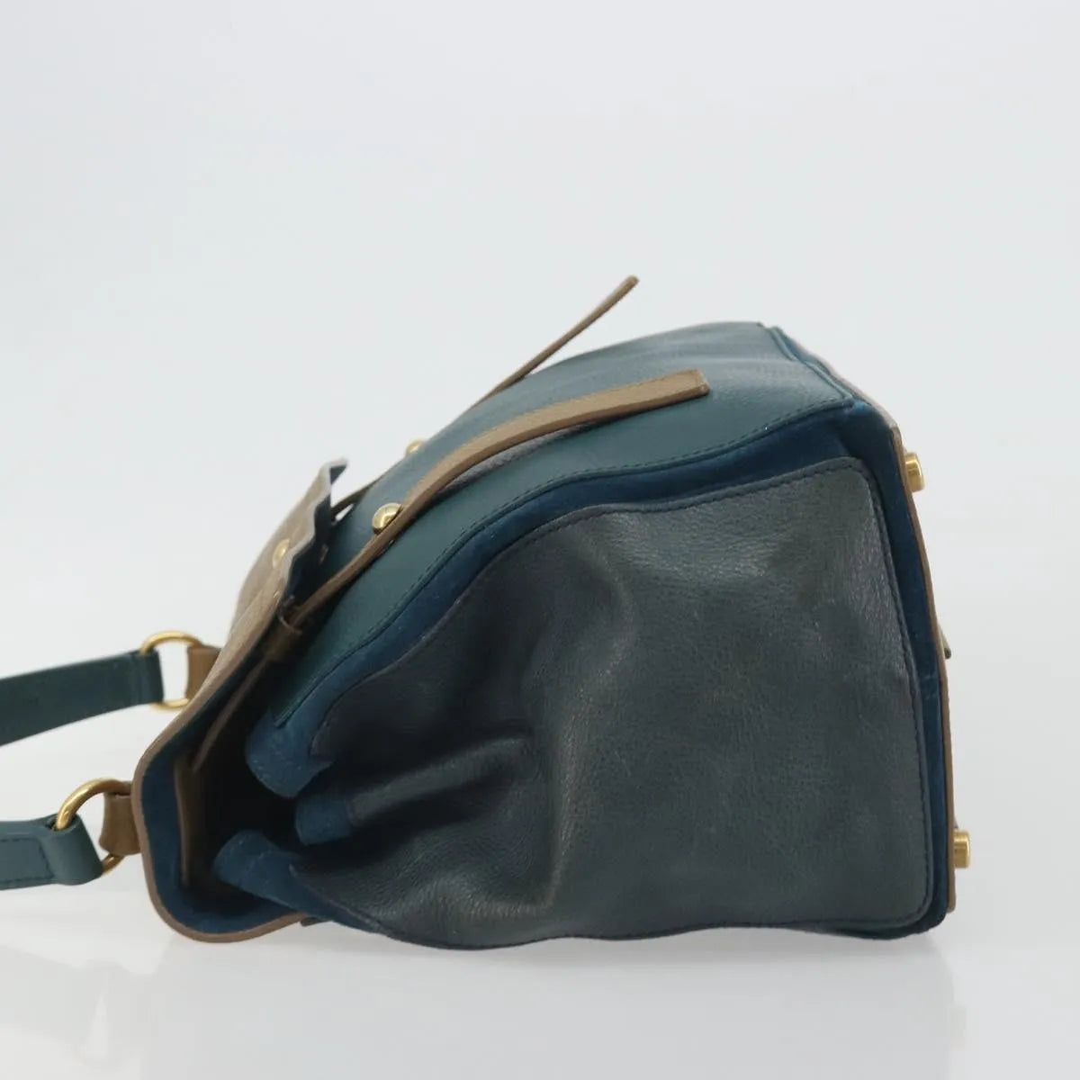 Saint Laurent Tricolor Muse Two Leather, Multicolour, Leather, Handbag