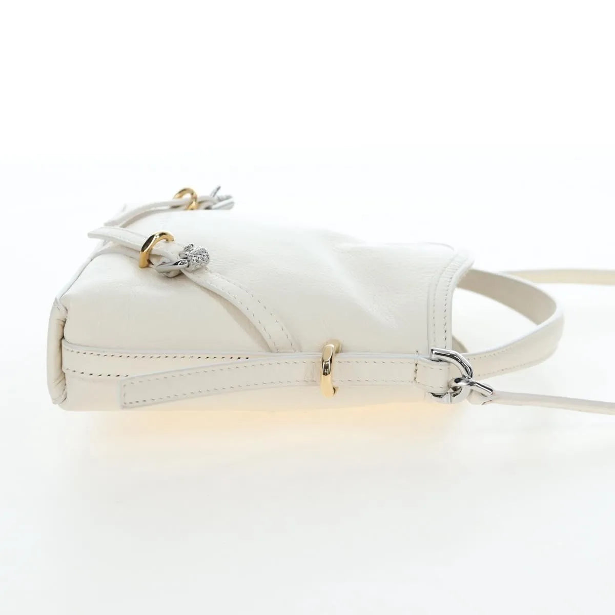 Givenchy Voyou Leather, White, Leather, Shoulder Bag