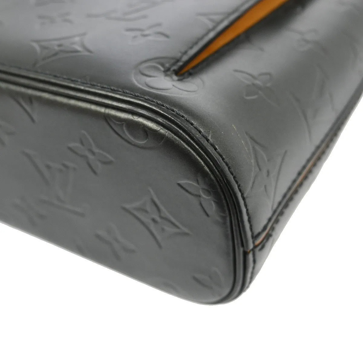 Louis Vuitton Mat Allston Monogram Vernis, Black, Leather, Shoulder Bag