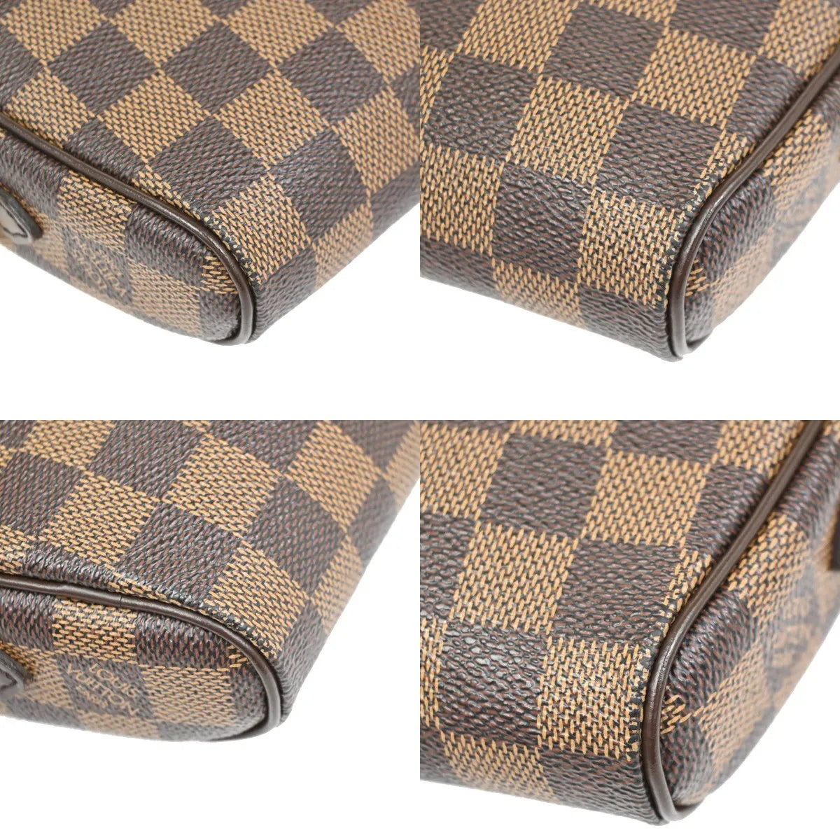 Louis Vuitton Ipanema Pochette Damier, Brown, Canvas, Clutch