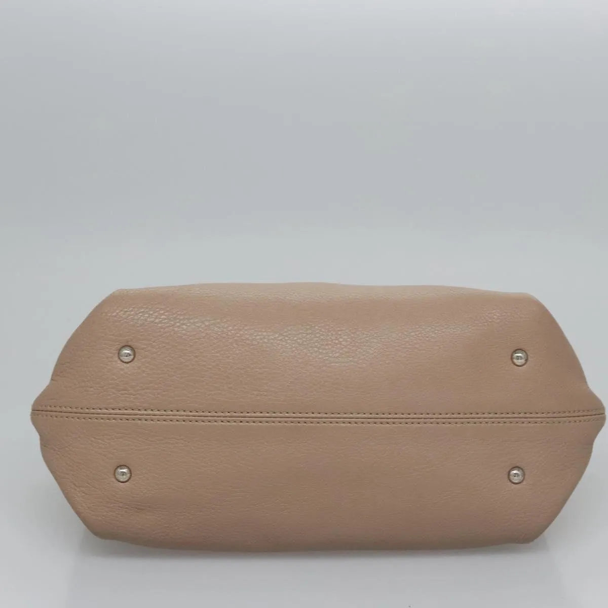 Salvatore Ferragamo Sofia Satchel Leather, Beige, Leather, Handbag