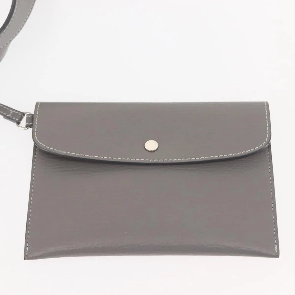 Stella McCartney Alter Tote Leather, Gray, Leather, Tote Bag