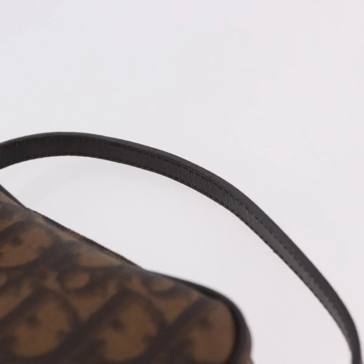 Christian Dior Vintage Trotter Diorissimo Canvas, Brown, Canvas, Clutch