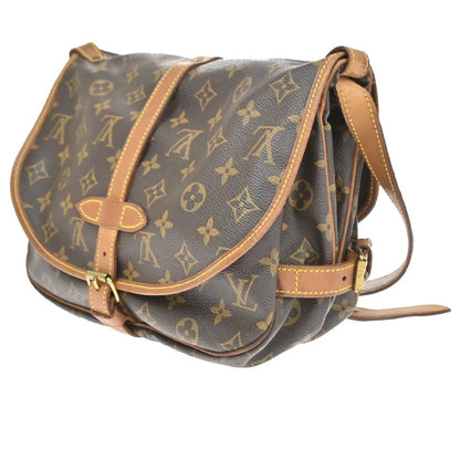Louis Vuitton Saumur Monogram Canvas, Brown, Canvas, Shoulder Bag