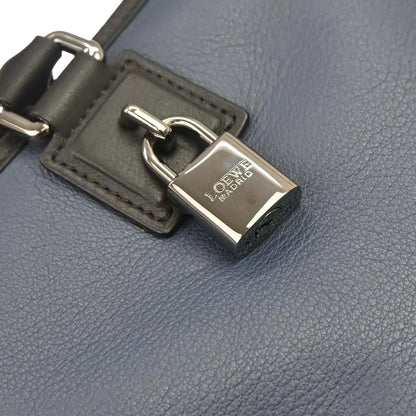 Loewe Amazona NM Leather, Navy, Leather, Handbag
