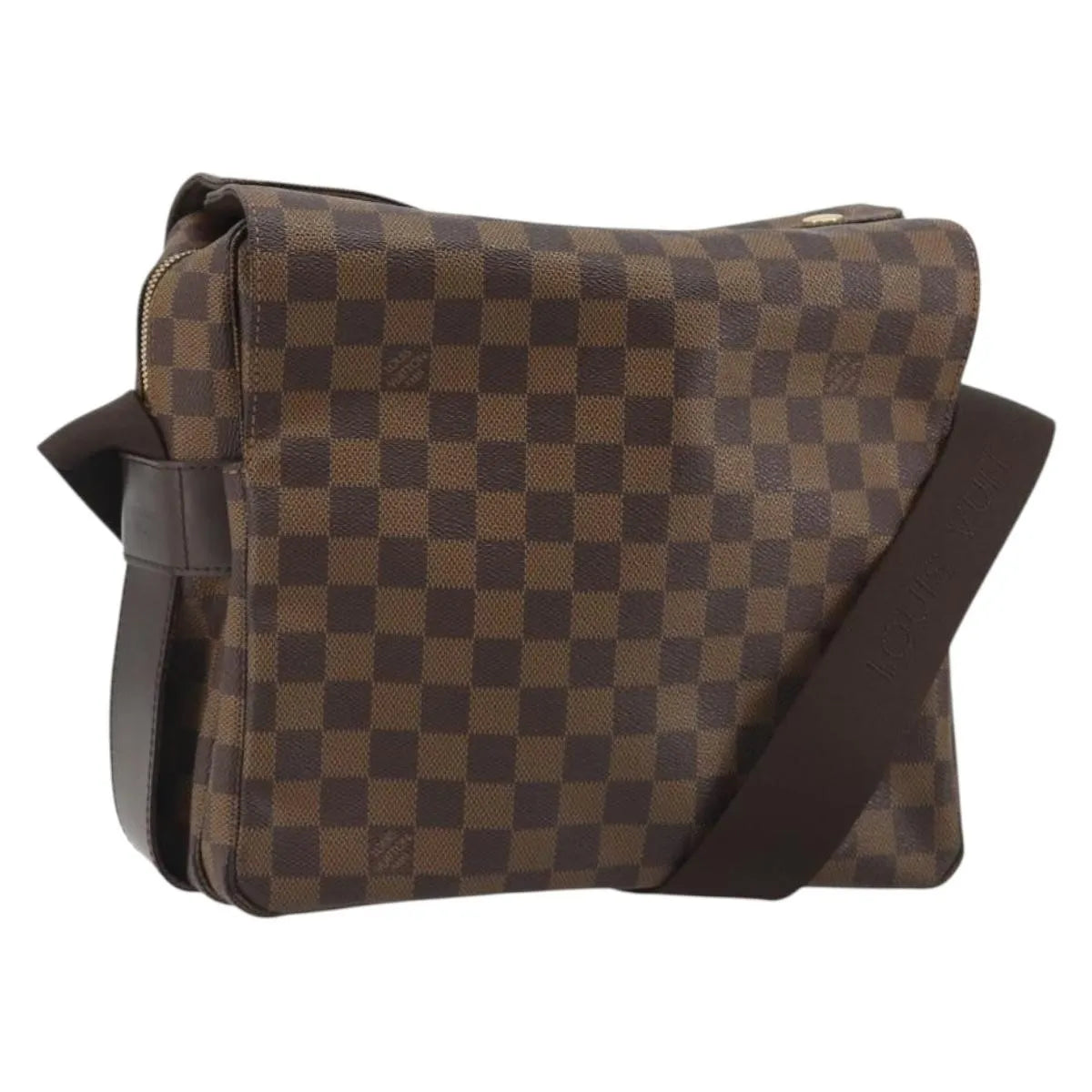 Louis Vuitton Naviglio Damier, Brown, Canvas, Shoulder Bag