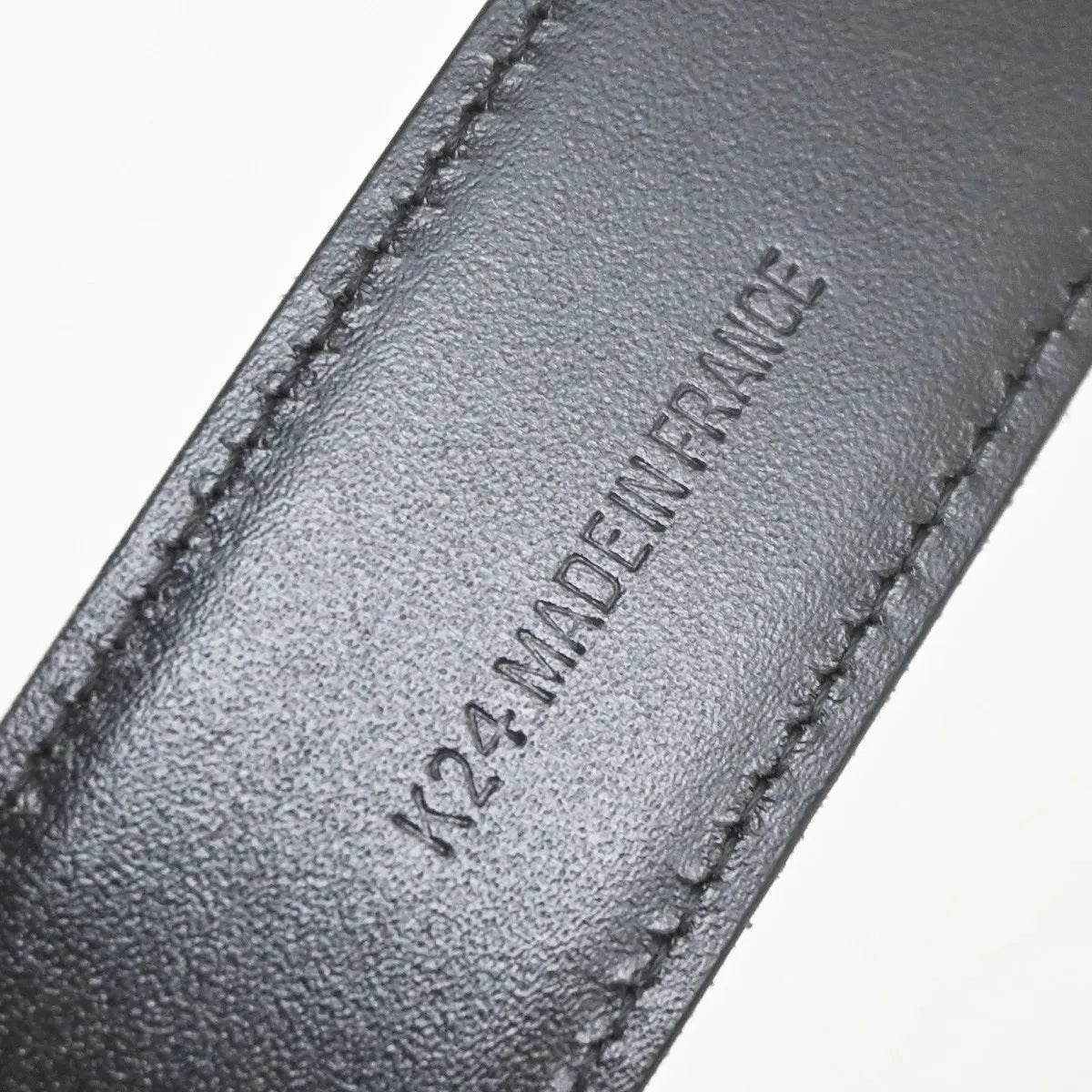 Cartier Santos Plaque Reversible Belt Leather, Black, Leather, Belt