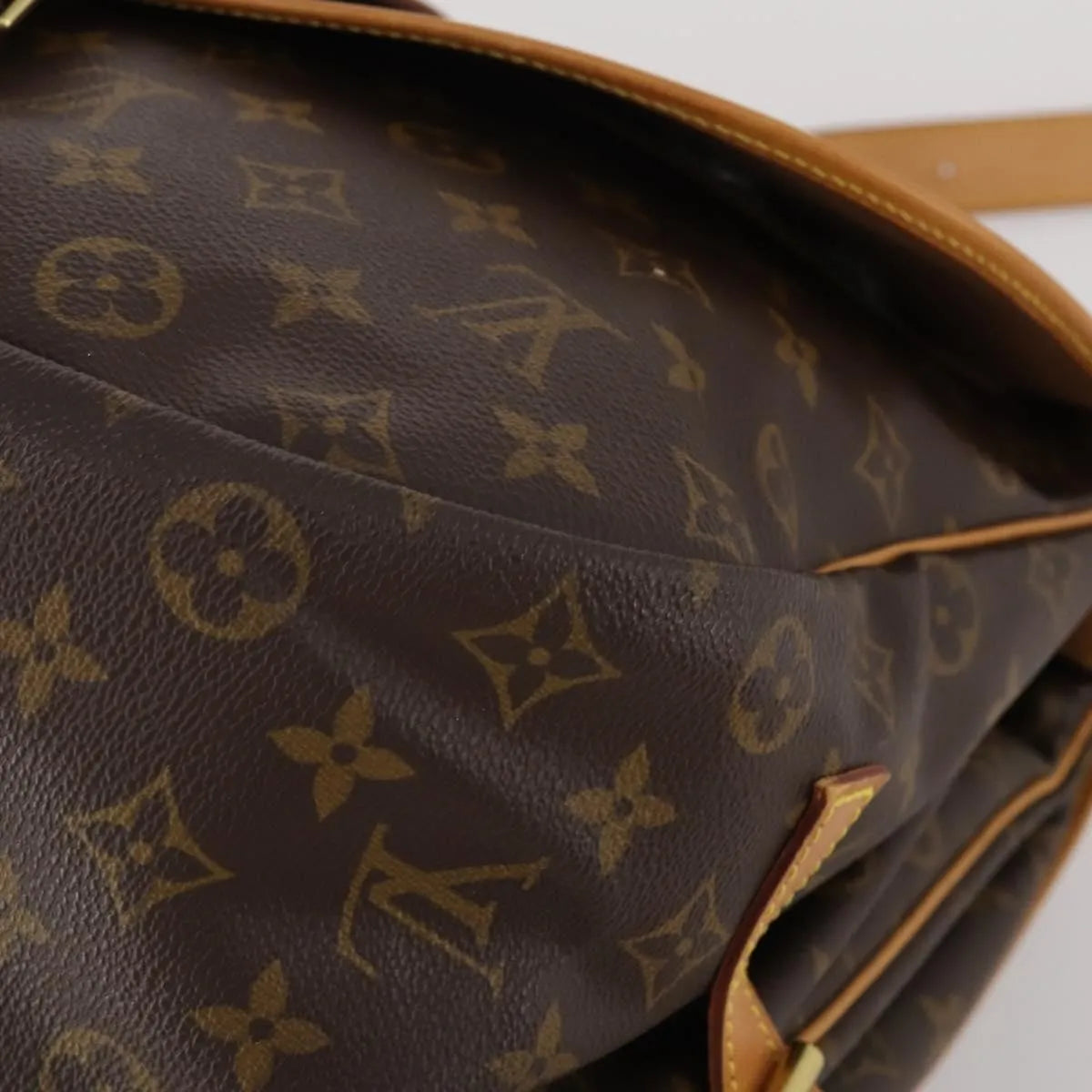 Louis Vuitton Saumur Monogram Canvas, Brown, Canvas, Shoulder Bag