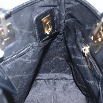 Salvatore Ferragamo Vintage Nylon, Black, Nylon, Tote Bag