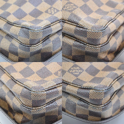 Louis Vuitton Naviglio Damier Ebene, Brown, Canvas, Shoulder Bag