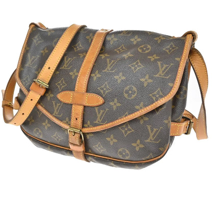 Louis Vuitton Saumur Monogram Canvas, Brown, Canvas, Shoulder Bag