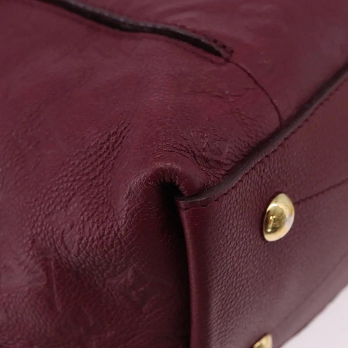 Louis Vuitton Metis Hobo Monogram Empreinte Leather, Burgundy, Leather, Handbag