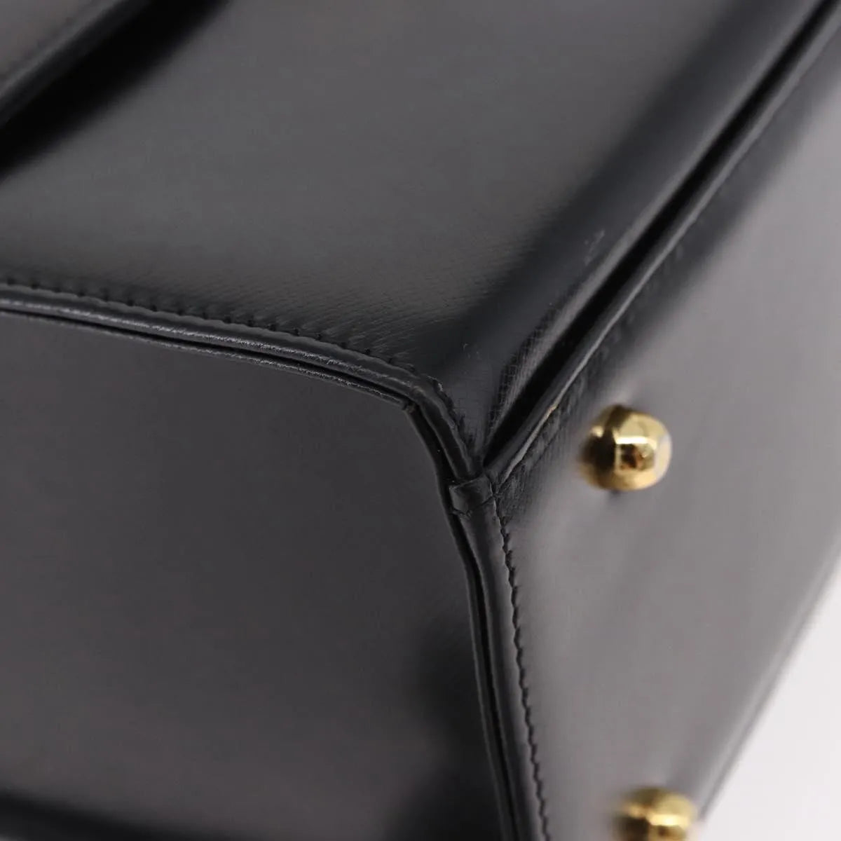 Versace Vintage Leather, Black, Leather, Handbag