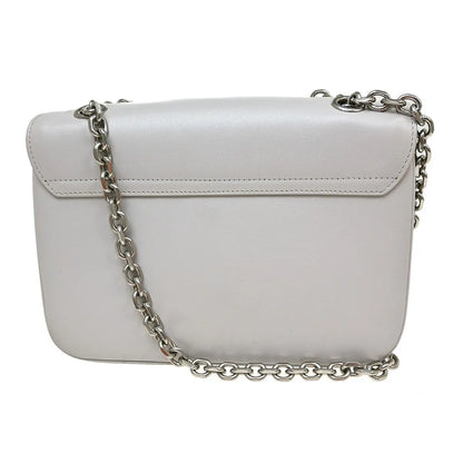 Celine C Bag Leather, Gray, Leather, Shoulder Bag