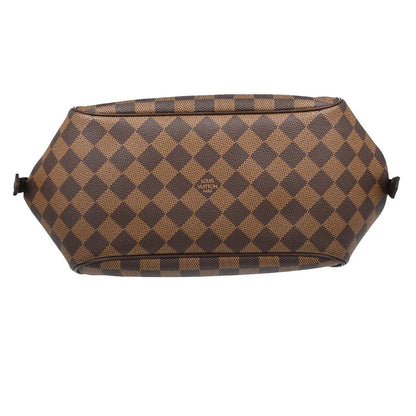 Louis Vuitton Belem Damier Ebene, Brown, Canvas, Shoulder Bag