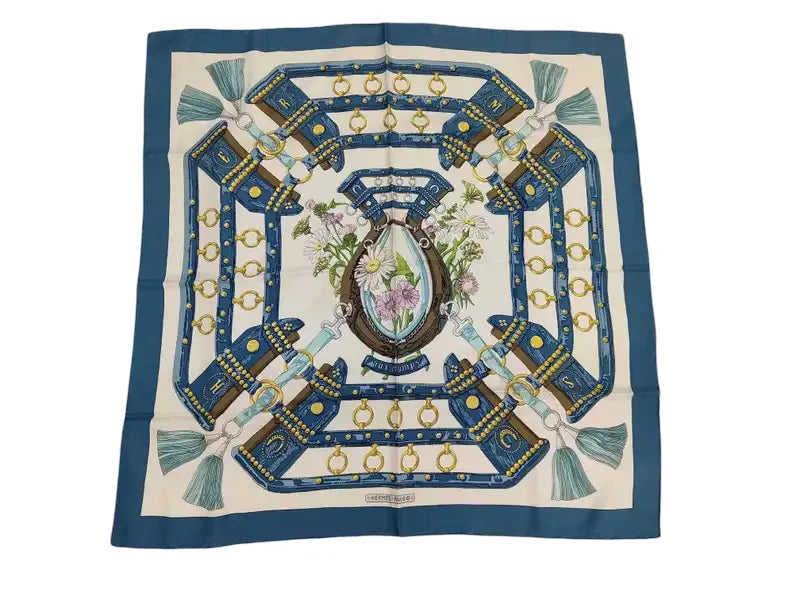 Hermes Carré 90 Silk multicolor, Multicolour, Silk, Scarf