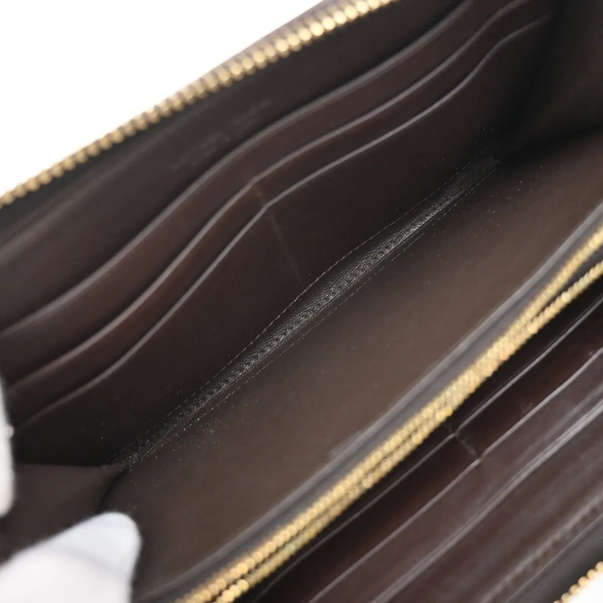 Bottega Veneta Intrecciato Long Zip Leather, Brown, Leather, Wallet