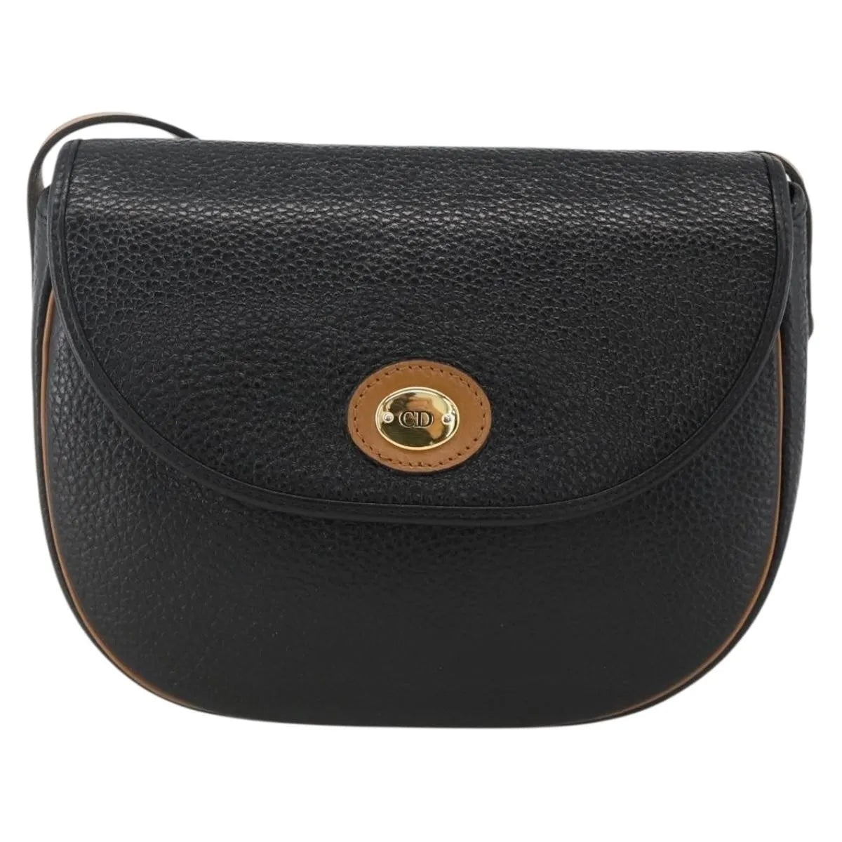 Christian Dior CD Shoulder bag Leather, Black, Leather, Shoulder Bag