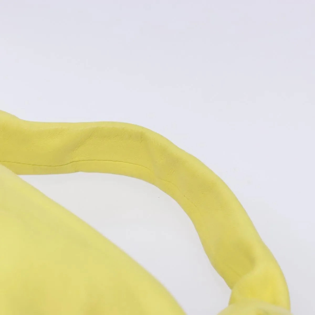 Bottega Veneta Double Knot Hobo Leather, Yellow, Leather, Handbag