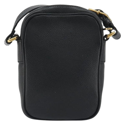 Gucci Logo Zip Messenger Printed Leather, Black, Leather, Clutch