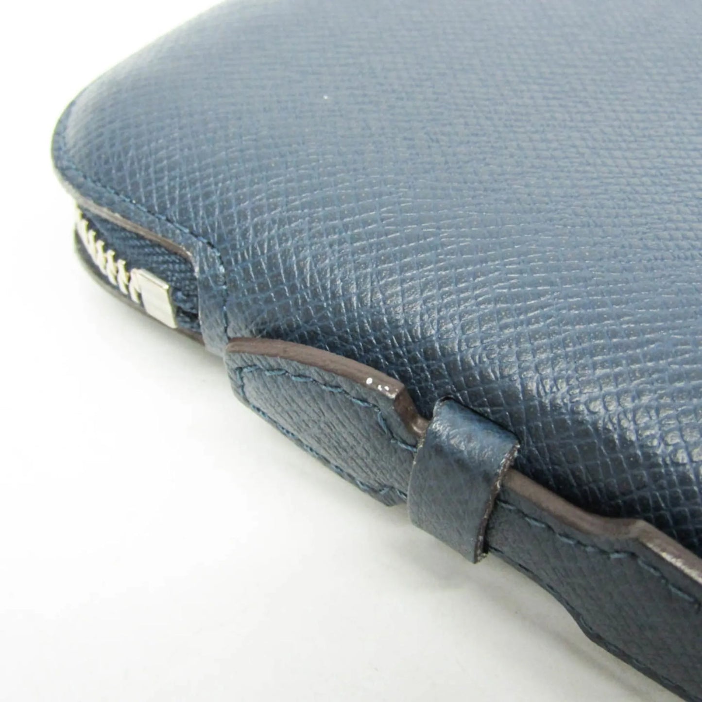 Louis Vuitton Atoll Organizer Taiga Leather, Blue, Leather, Wallet
