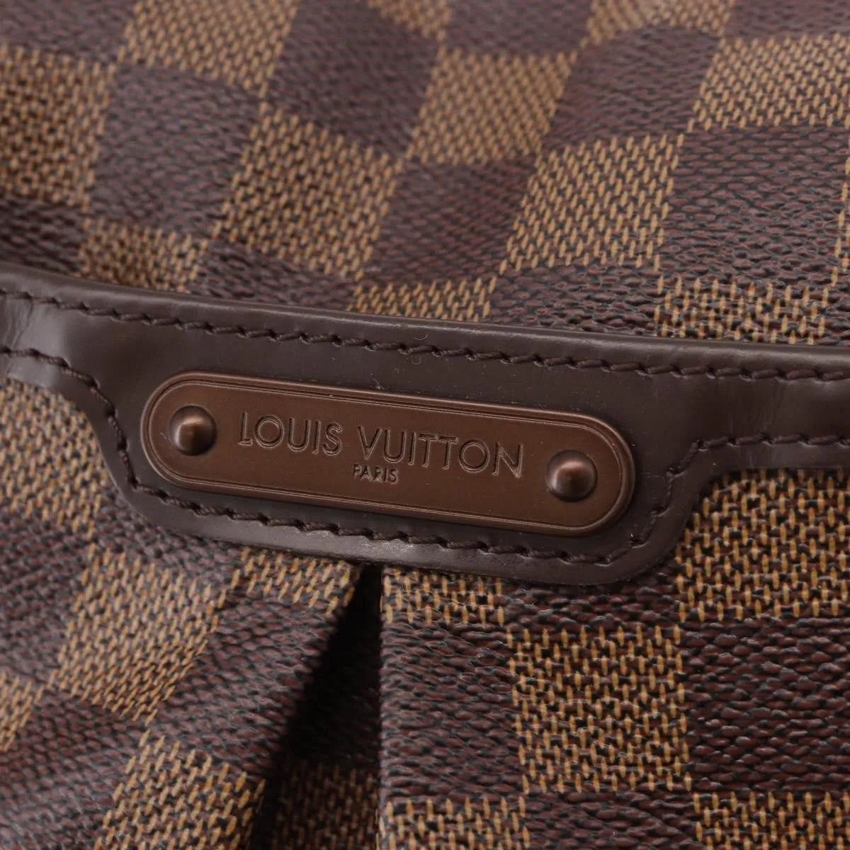 Louis Vuitton Bloomsbury Damier, Brown, Canvas, Shoulder Bag