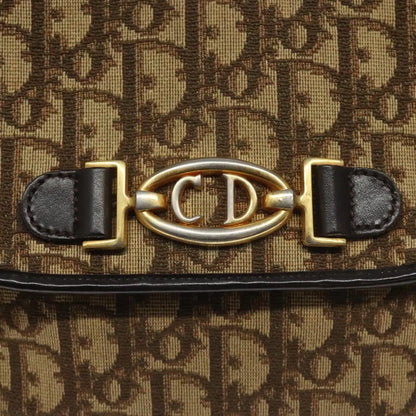 Christian Dior Vintage Trotter Canvas, Brown, Canvas, Shoulder Bag