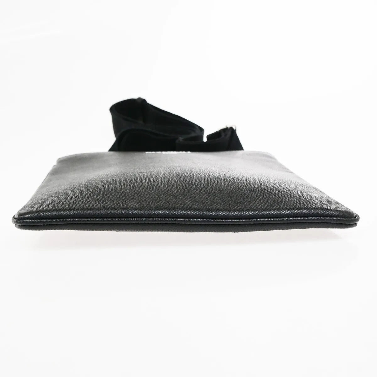 Givenchy Logo Messenger Leather, Black, Leather, Shoulder Bag