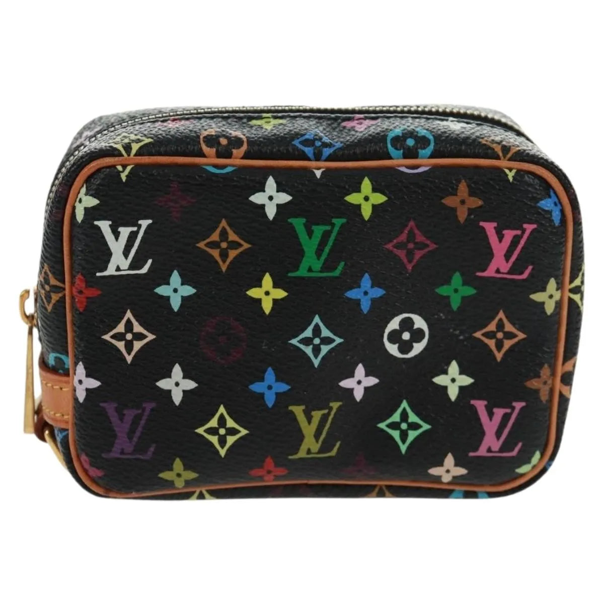 Louis Vuitton Wapity Trousse Monogram Multicolor, Black, Canvas, Clutch