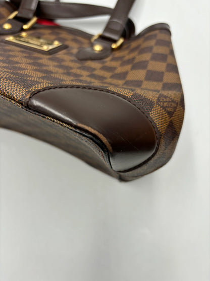 Louis Vuitton Hampstead Damier Ebene, Brown, Canvas, Tote Bag