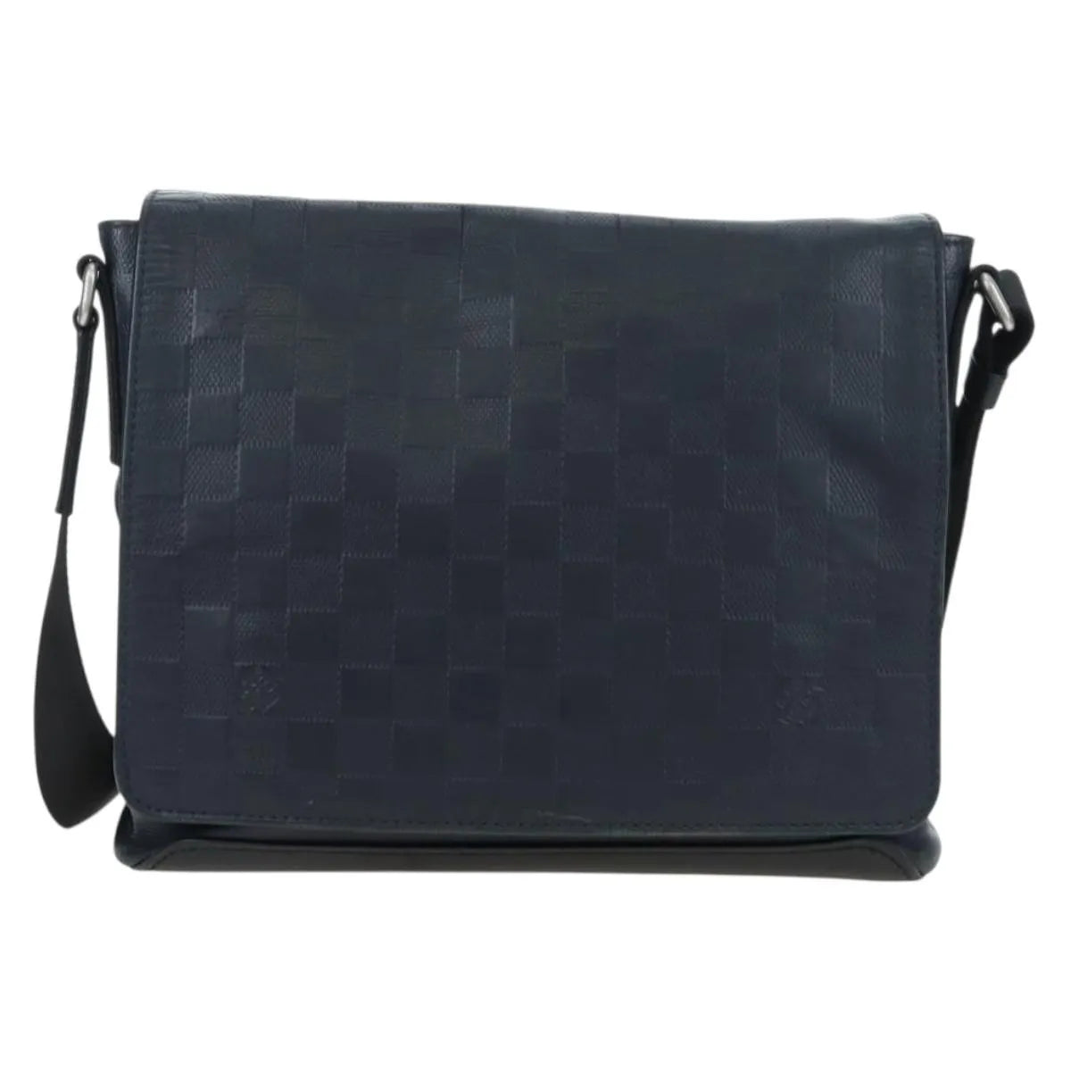 Louis Vuitton District Messenger Damier Infini Leather, Black, Leather, Shoulder Bag