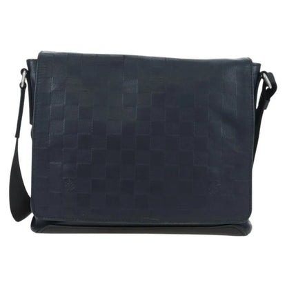 Louis Vuitton District Messenger Damier Infini Leather, Black, Leather, Shoulder Bag