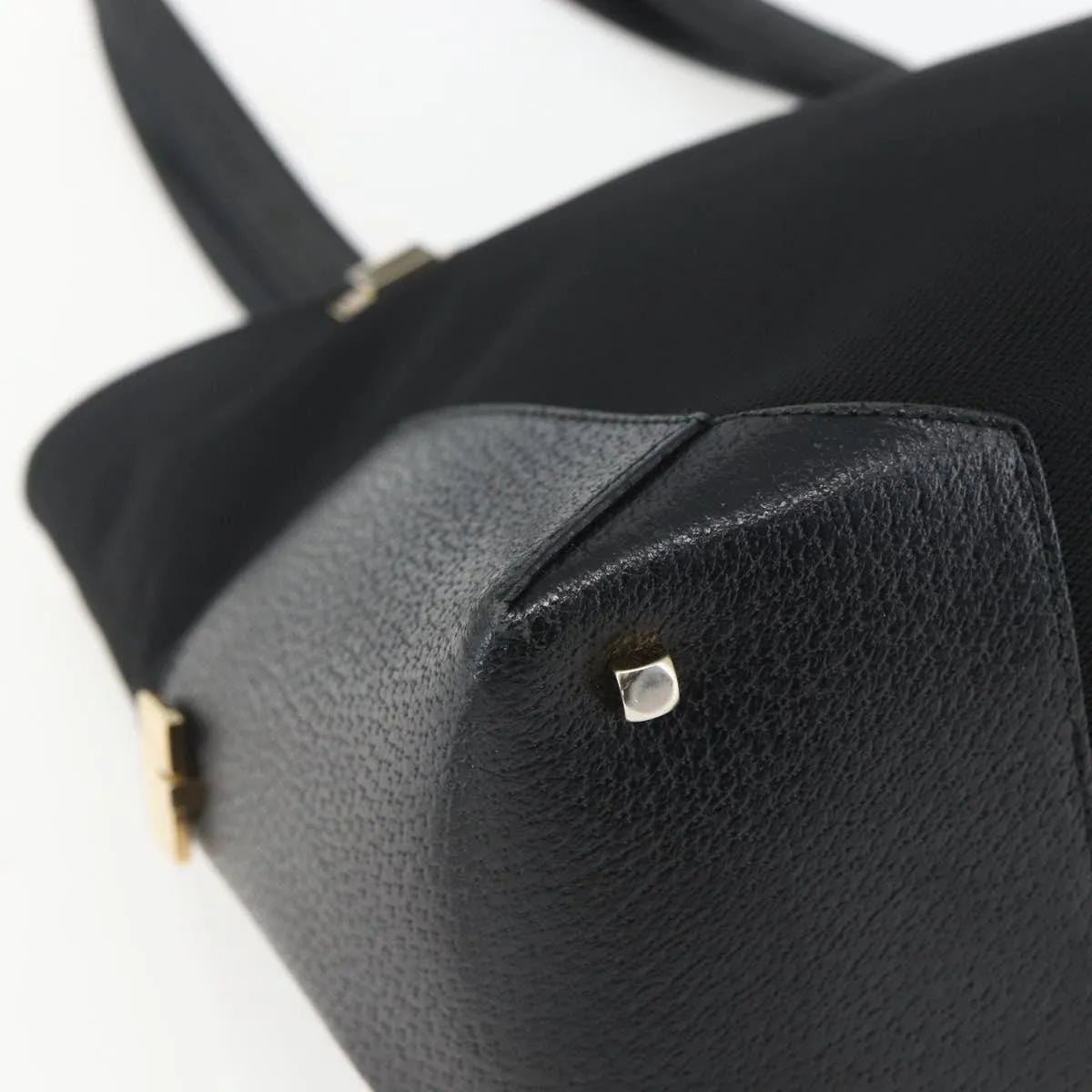 Salvatore Ferragamo Vintage Nylon, Black, Nylon, Tote Bag