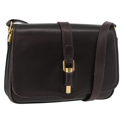Gucci Vintage Leather, Brown, Leather, Shoulder Bag