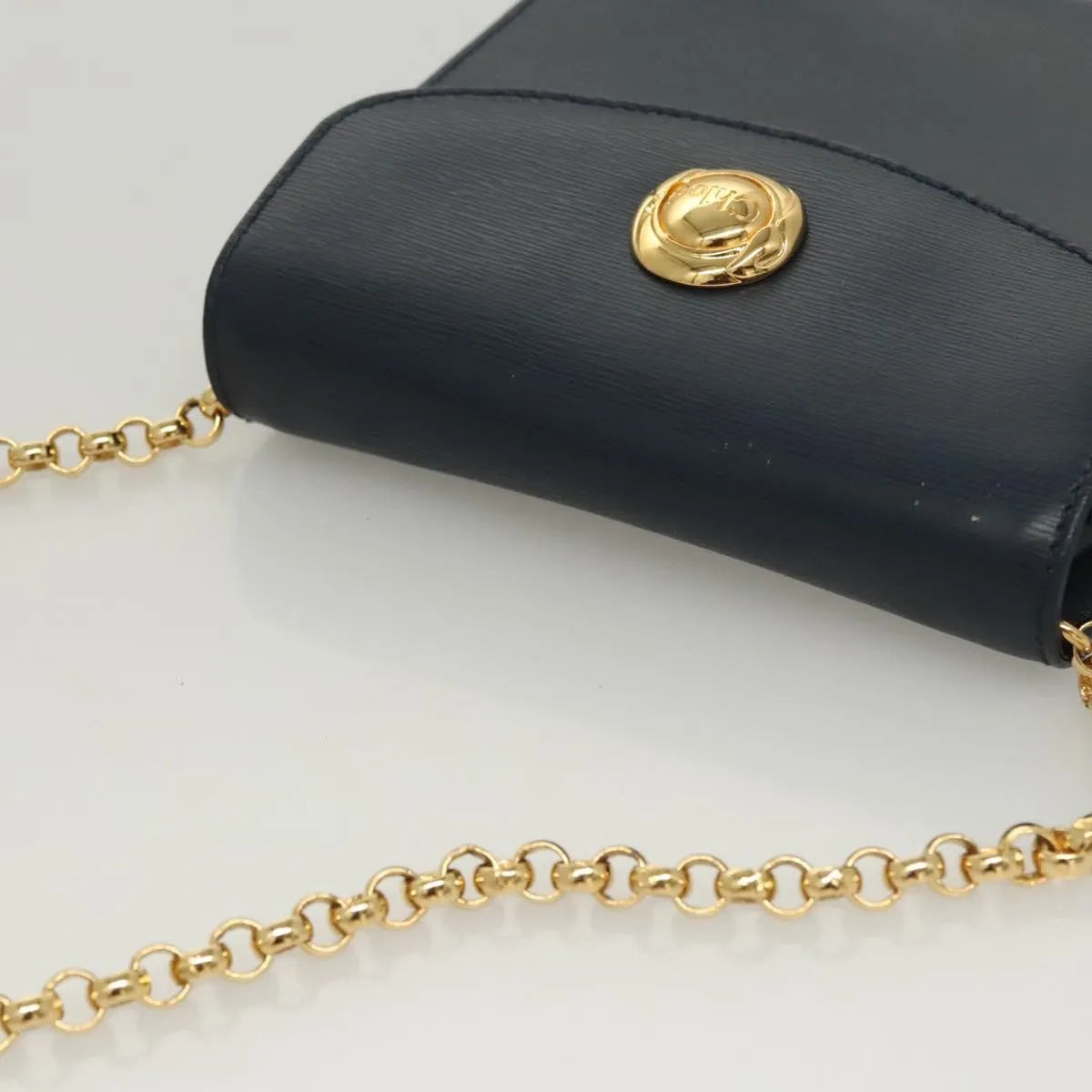 Chloe Vintage Leather, Navy, Leather, Shoulder Bag