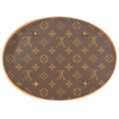Louis Vuitton Bucket Monogram Canvas, Brown, Canvas, Tote Bag