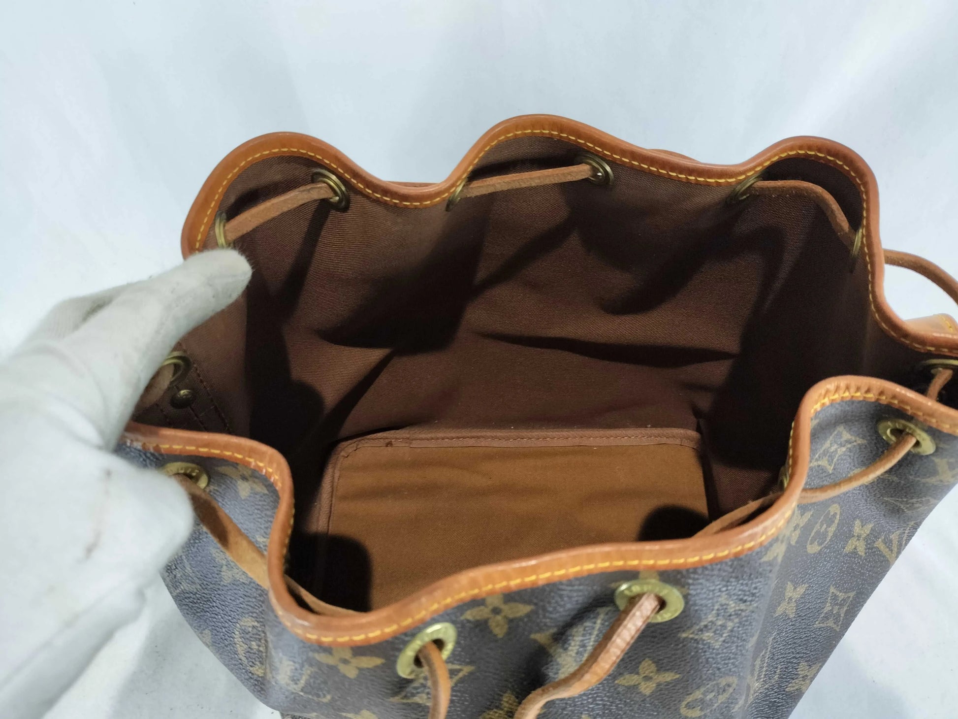 Louis Vuitton Petit Noe Monogram Canvas, Brown, Canvas, Shoulder Bag