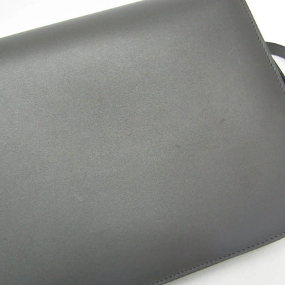 Celine Classic Box Bag Smooth Leather, Gray, Leather, Shoulder Bag