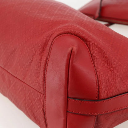 Gucci Craft Tote Diamante Leather, Red, PVC, Tote Bag