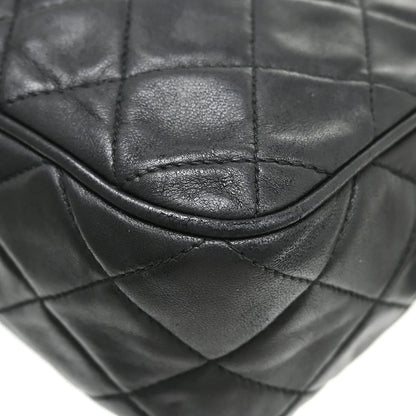Chanel Vintage Camera Tassel Quilted Leather, Black, Leather, Shoulder Bag