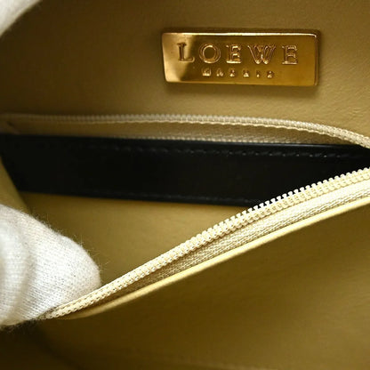Loewe Vintage Anagram Leather, Black, Leather, Handbag