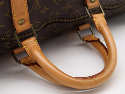 Louis Vuitton Keepall Monogram Canvas, Brown, Canvas, Travel Bag