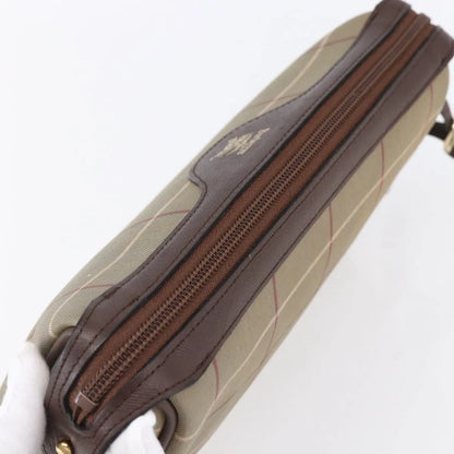 Burberry Nova check Pochette Canvas, Beige, Canvas, Clutch