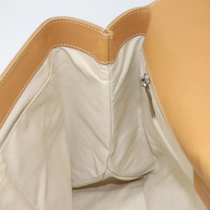 Salvatore Ferragamo Gancini Tote Leather, Beige, Leather, Tote Bag